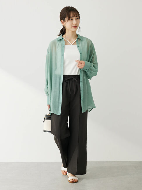 Green Parks「・ELENCARE　DUE　シアーシャツチュニック」|チュニック|