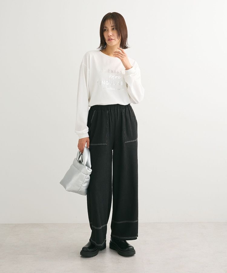 armonia「配色ステッチ楊柳イージーパンツ」|その他|