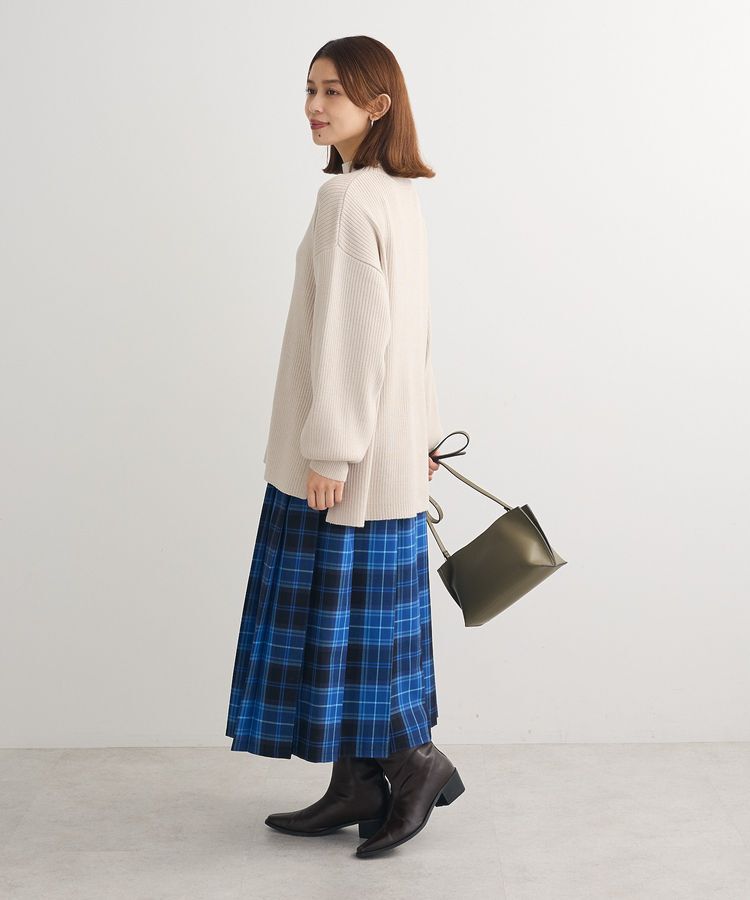 Green Parks「洗えるボトルネックリブニットプルオーバー」|ニット・セーター|