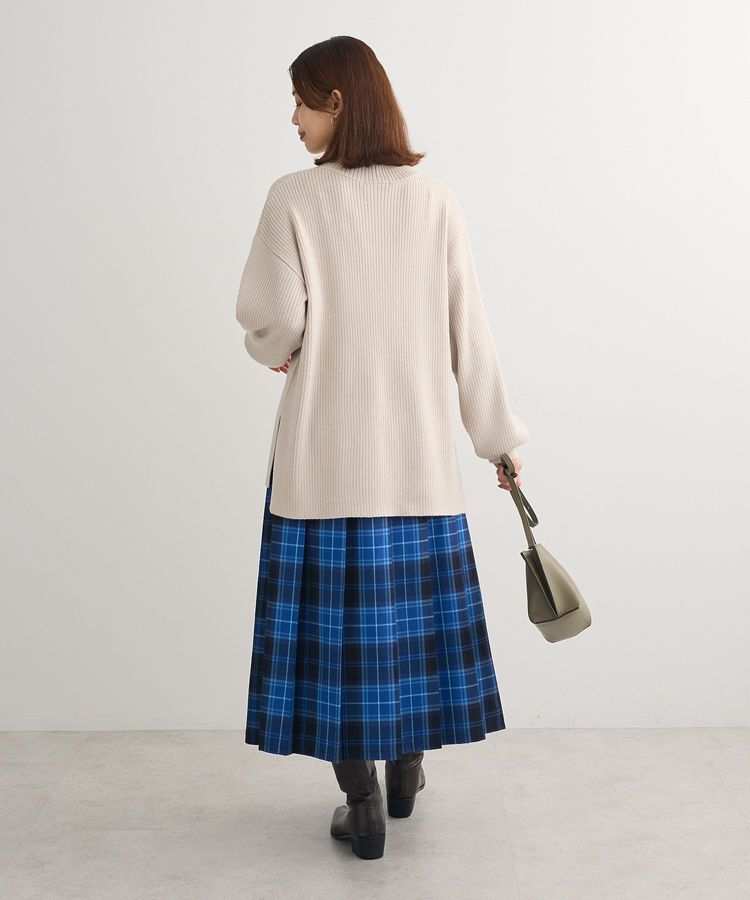 Green Parks「洗えるボトルネックリブニットプルオーバー」|ニット・セーター|