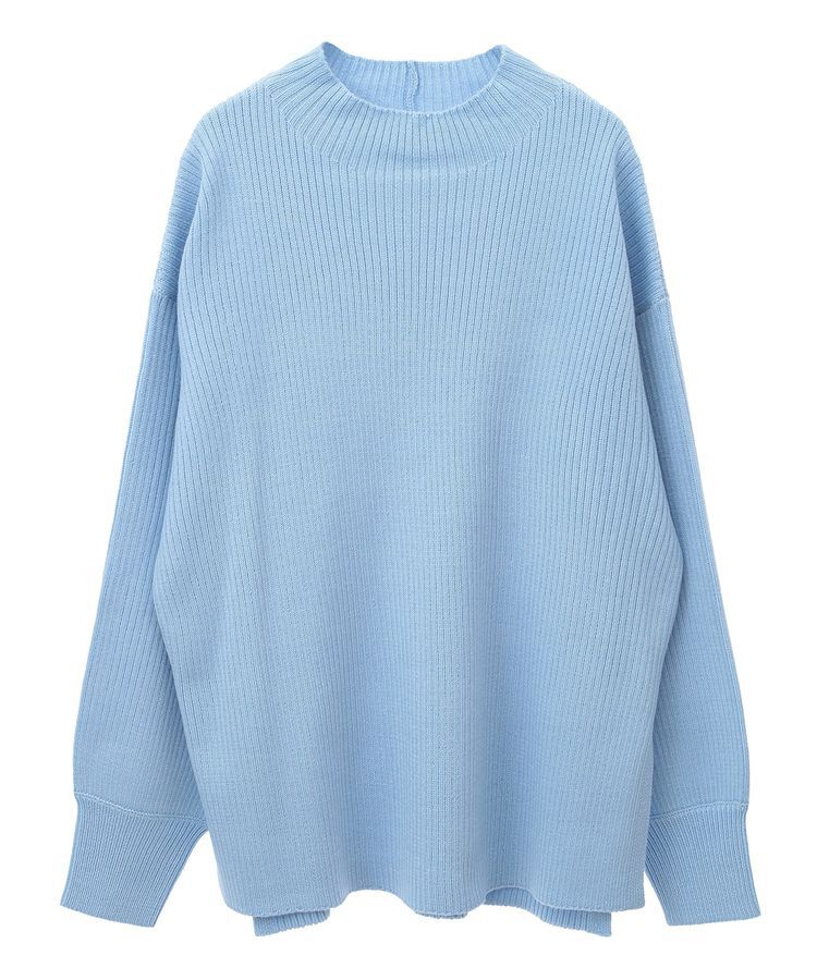 Green Parks「洗えるボトルネックリブニットプルオーバー」|ニット・セーター|