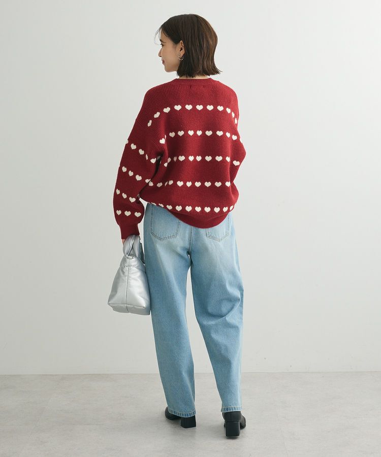 Green Parks「・swing by ハートクルーネックニット」|ニット・セーター|