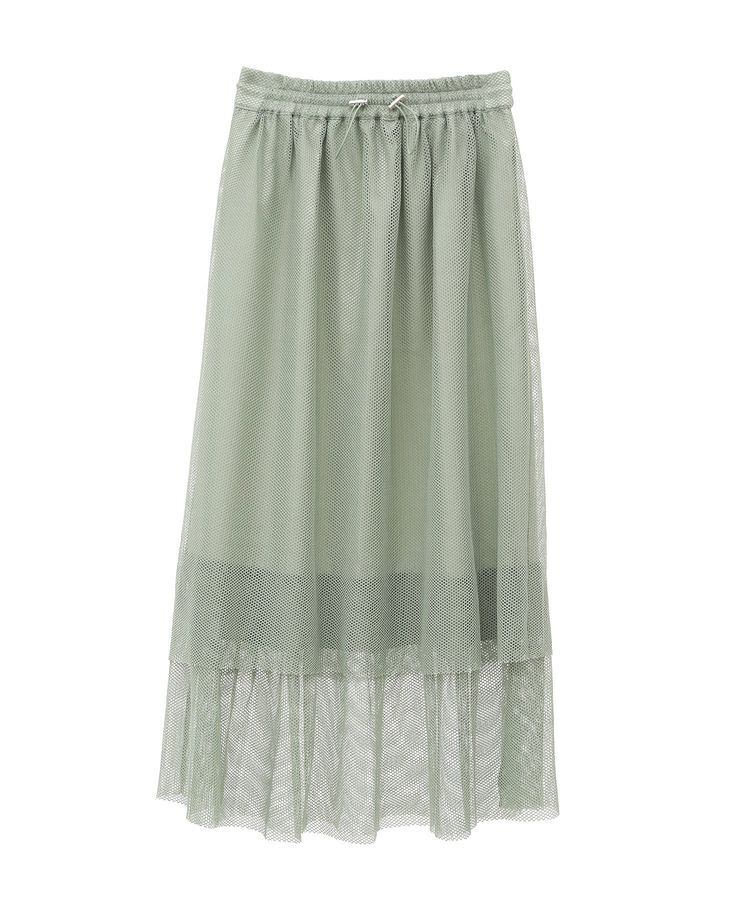 Green Parks「メッシュティアードスカート」|スカート|