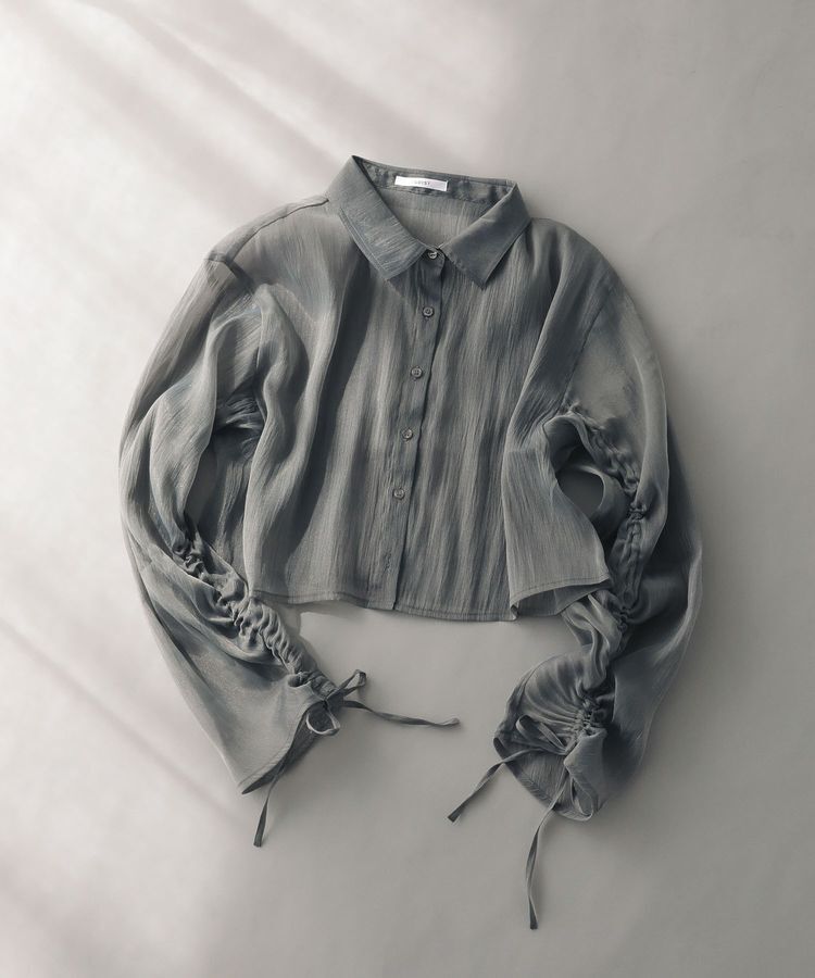 Green Parks「EGOISTドロストシアーシャツ」|シャツ・ブラウス|Gray