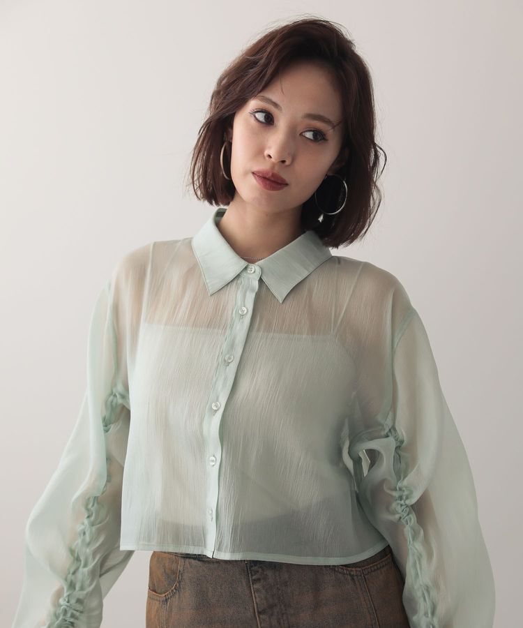 Green Parks「EGOISTドロストシアーシャツ」|シャツ・ブラウス|