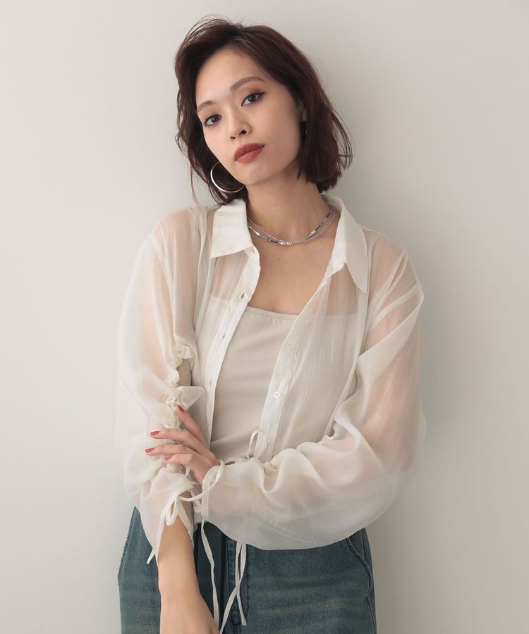 Green Parks「EGOISTドロストシアーシャツ」|シャツ・ブラウス|