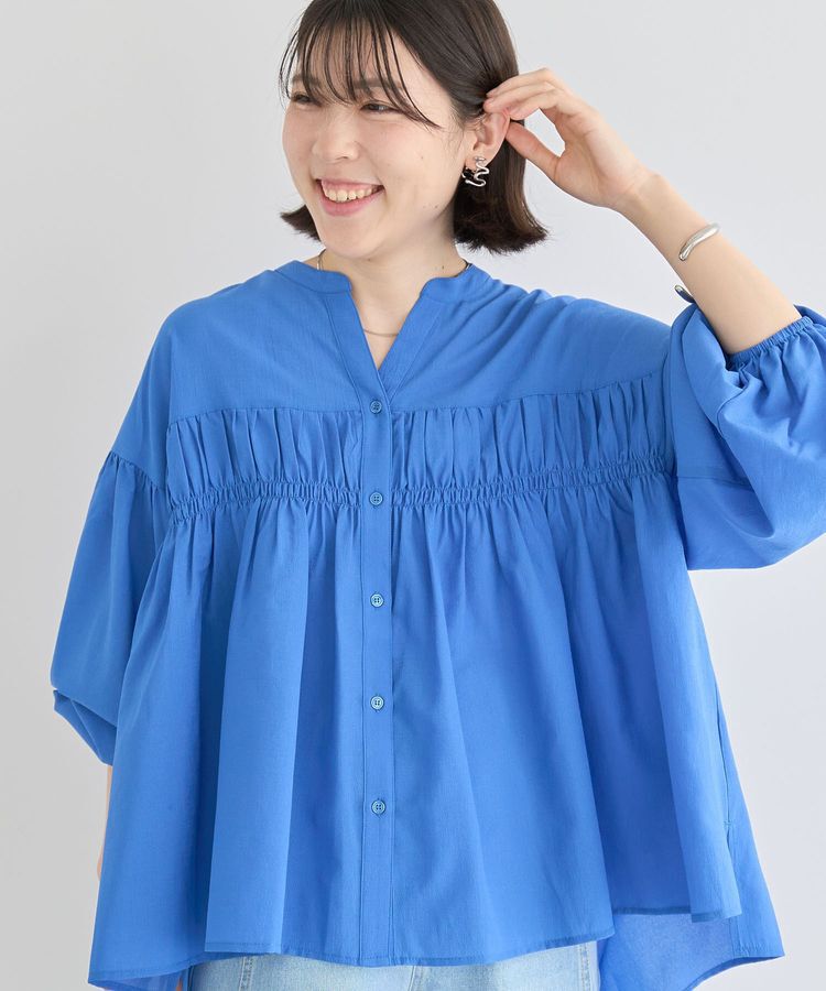 armonia「シャーリングスキッパーシャツ」|シャツ・ブラウス|