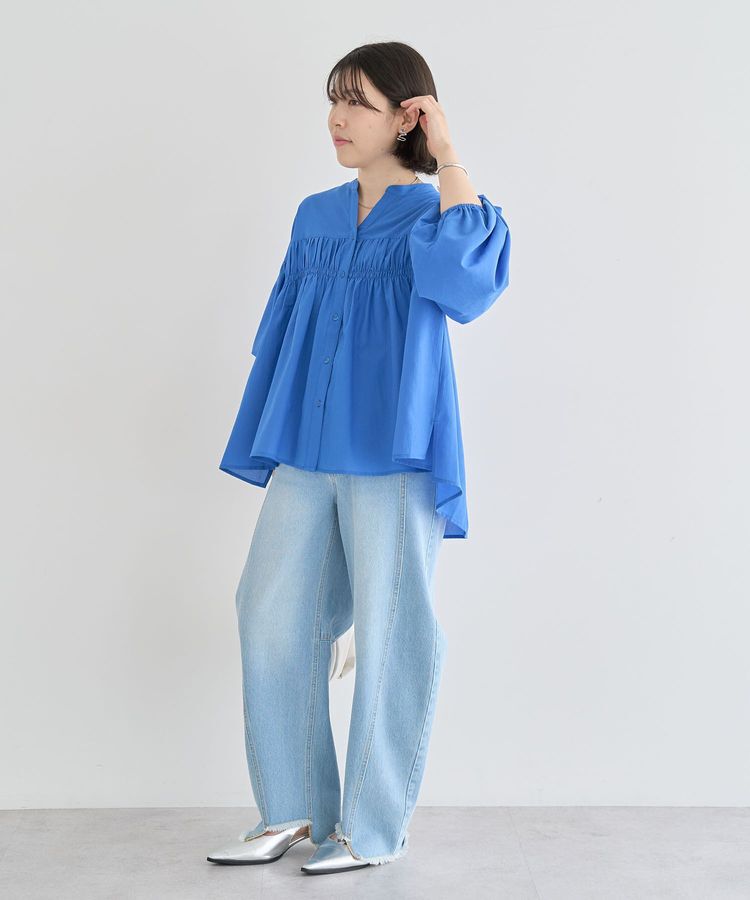 armonia「シャーリングスキッパーシャツ」|シャツ・ブラウス|