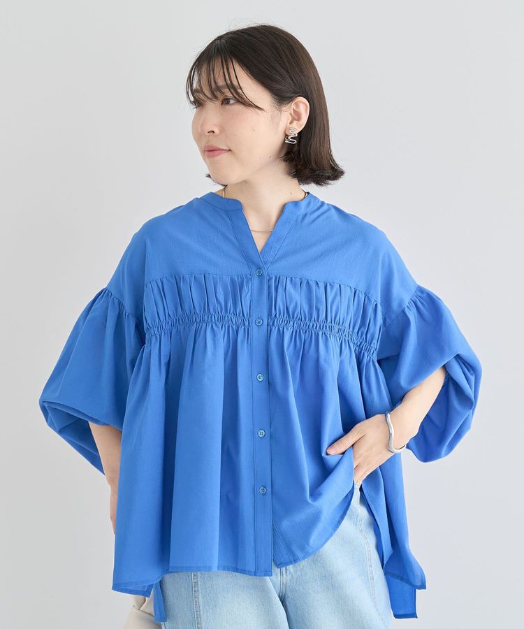 armonia「シャーリングスキッパーシャツ」|シャツ・ブラウス|