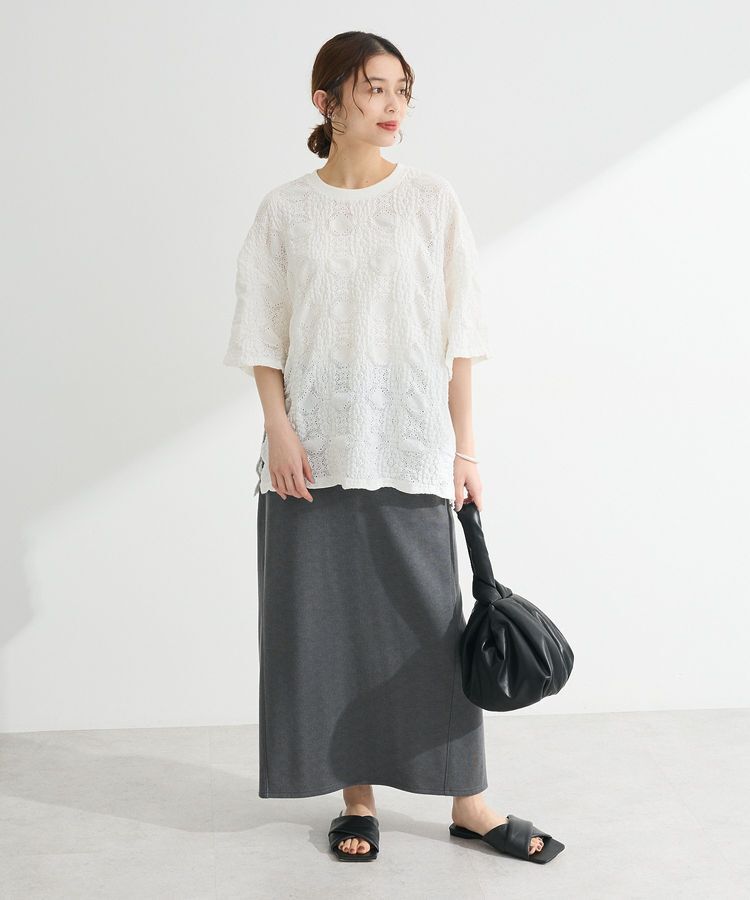 Green Parks「・SUGAR SPOON シャーリングカットレースTEE」|Tシャツ・カットソー|