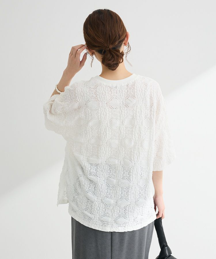 Green Parks「・SUGAR SPOON シャーリングカットレースTEE」|Tシャツ・カットソー|