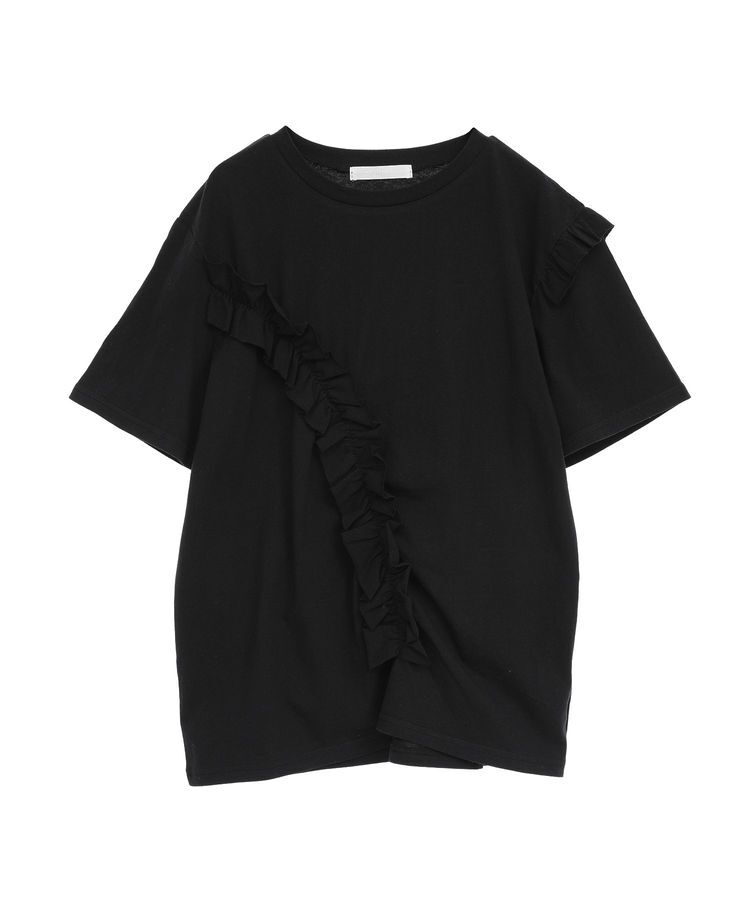 Green Parks「・Petit Fleur アシンメトリーフリルTEE」|Tシャツ・カットソー|