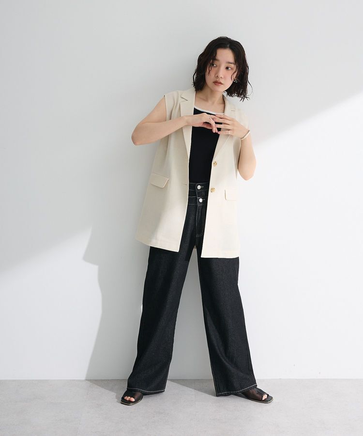 Green Parks「・ELENCARE DUE バイカラーニットタンク」|キャミソール|