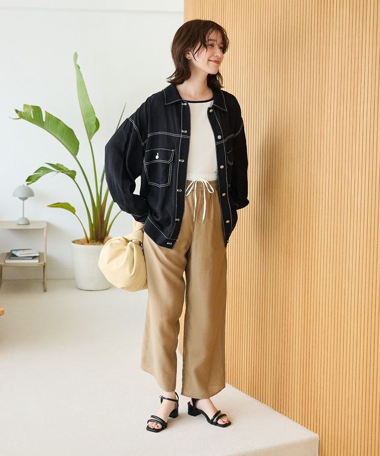 Green Parks「・ELENCARE DUE バイカラーニットタンク」|キャミソール|