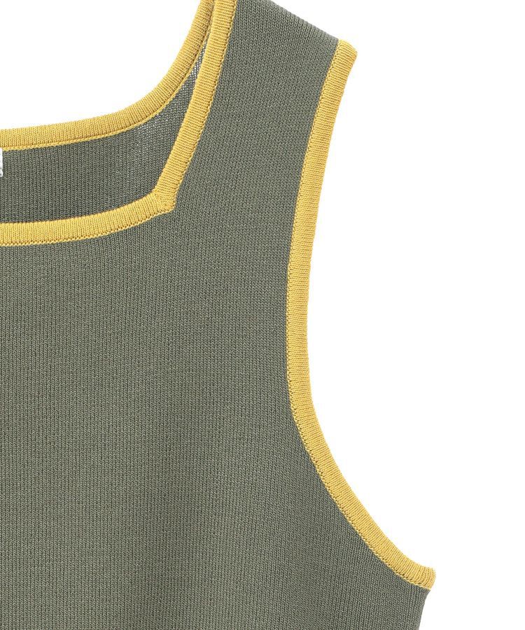 Green Parks「・ELENCARE DUE バイカラーニットタンク」|キャミソール|