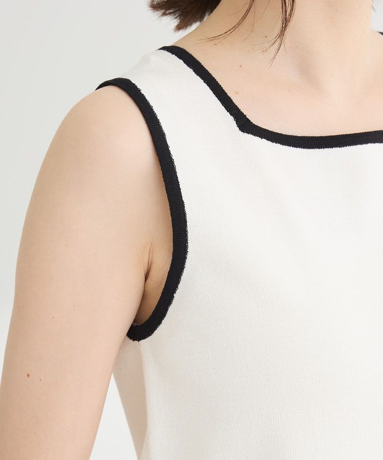 Green Parks「・ELENCARE DUE バイカラーニットタンク」|キャミソール|
