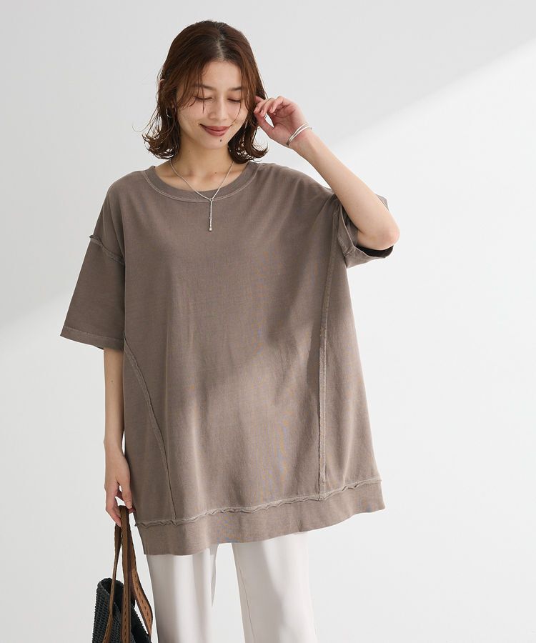 armonia「ピグメント裏毛切りっぱなしチュニック」|チュニック|