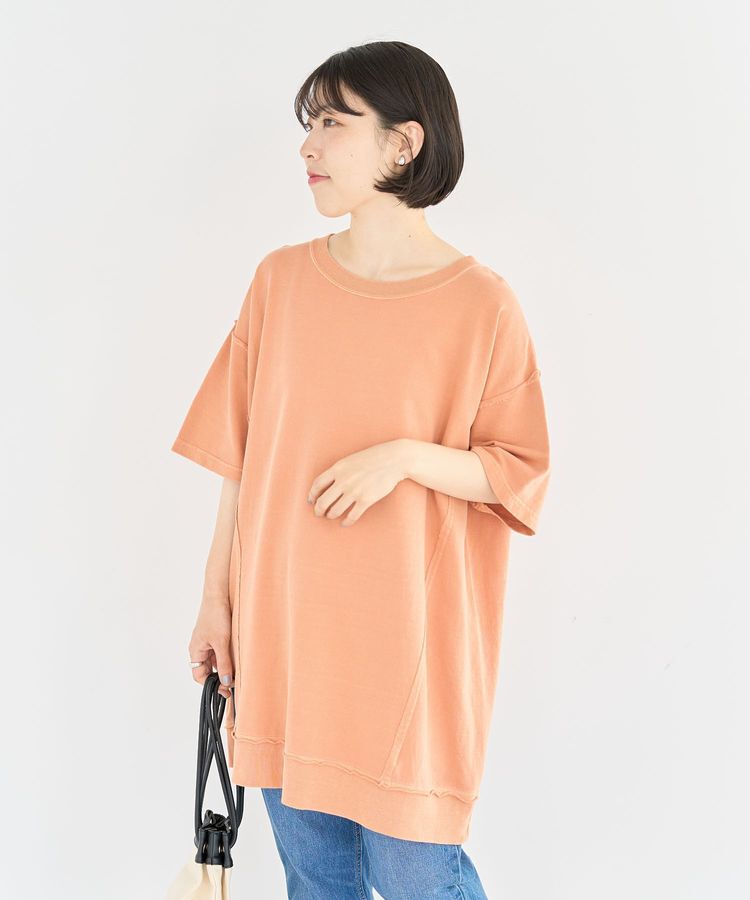 armonia「ピグメント裏毛切りっぱなしチュニック」|チュニック|