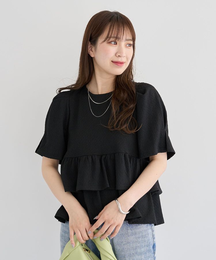 Green Parks「・PetitFleur 2wayダイヤ柄プルオーバー」|Tシャツ・カットソー|