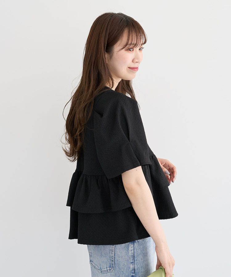 Green Parks「・PetitFleur 2wayダイヤ柄プルオーバー」|Tシャツ・カットソー|