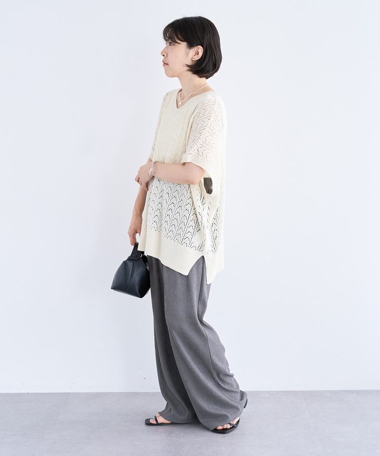 Green Parks「透かし編みニットチュニック」|チュニック|