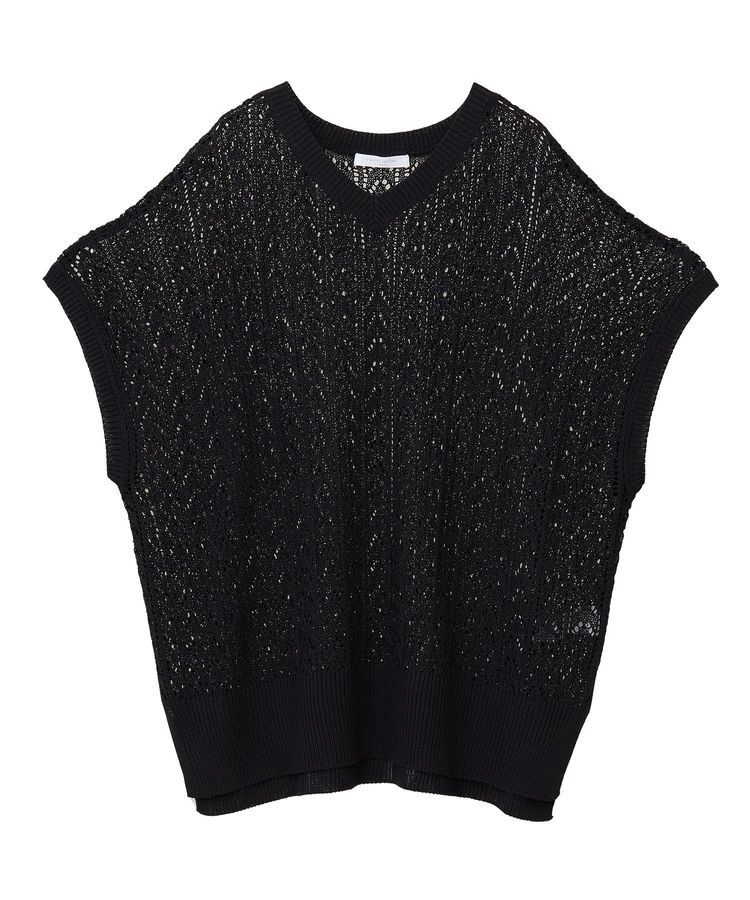 Green Parks「透かし編みニットチュニック」|チュニック|