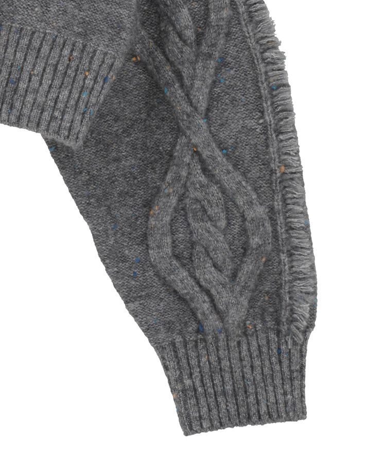 Green Parks「■ESCAR フリンジケーブルポップコーンニット」|ニット・セーター|