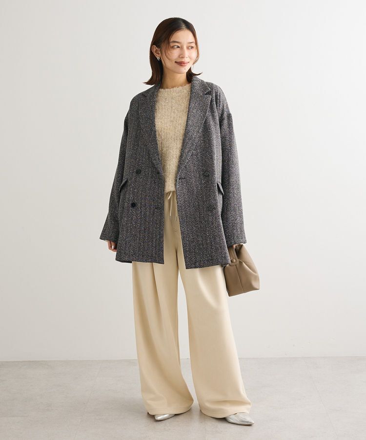 Green Parks「ツイードWオーバージャケット」|テーラードジャケット|