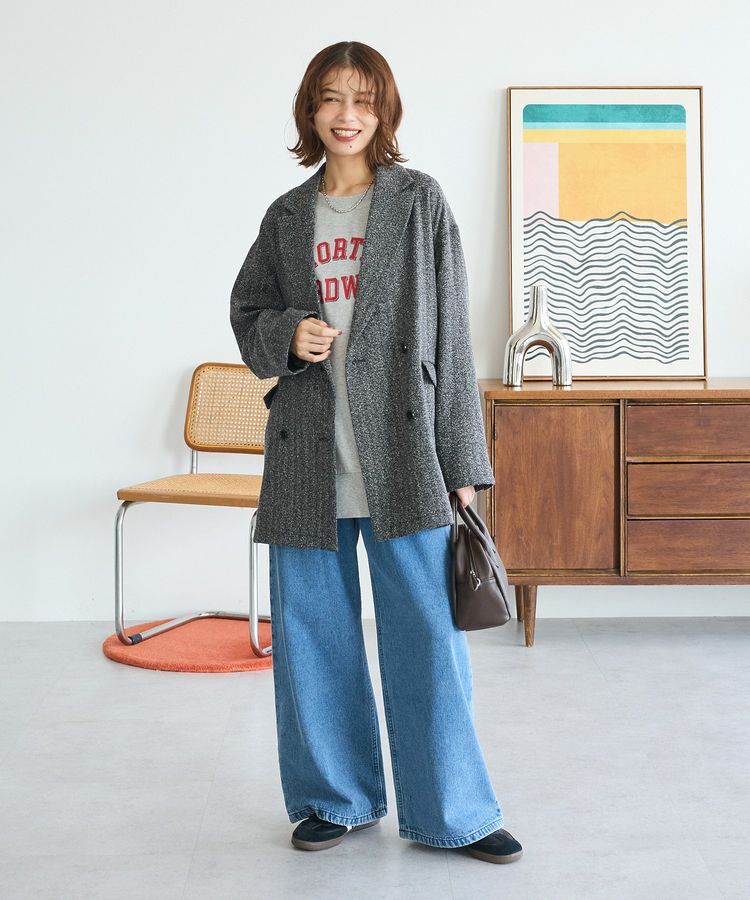 Green Parks「ツイードWオーバージャケット」|テーラードジャケット|