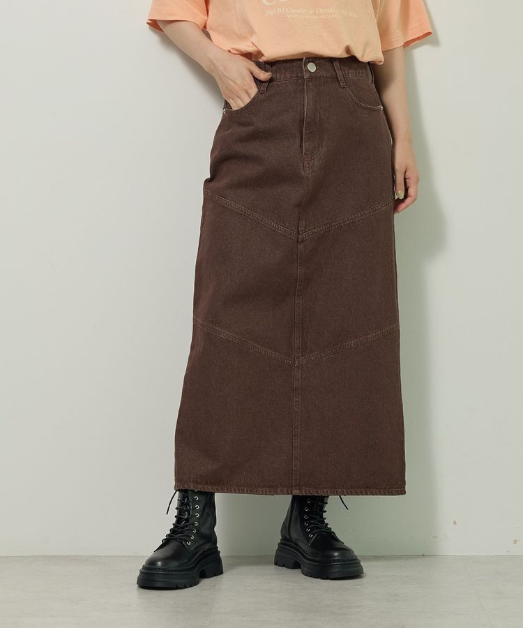 Green Parks「デニムタイトロングスカート」|タイト|