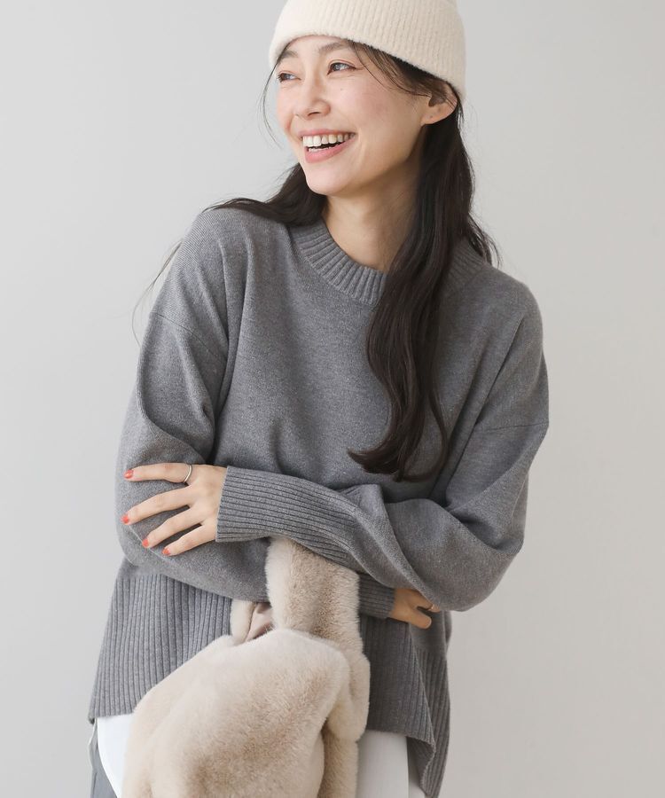 Green Parks「ふわもっちニットプルオーバー」|ニット・セーター|Gray Mixture