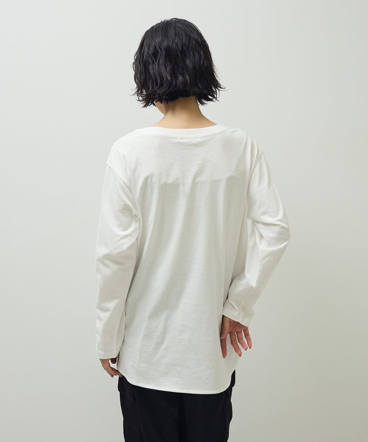 Green Parks「【WEB限定】裾ラウンドホワイトインナー」|Tシャツ・カットソー|