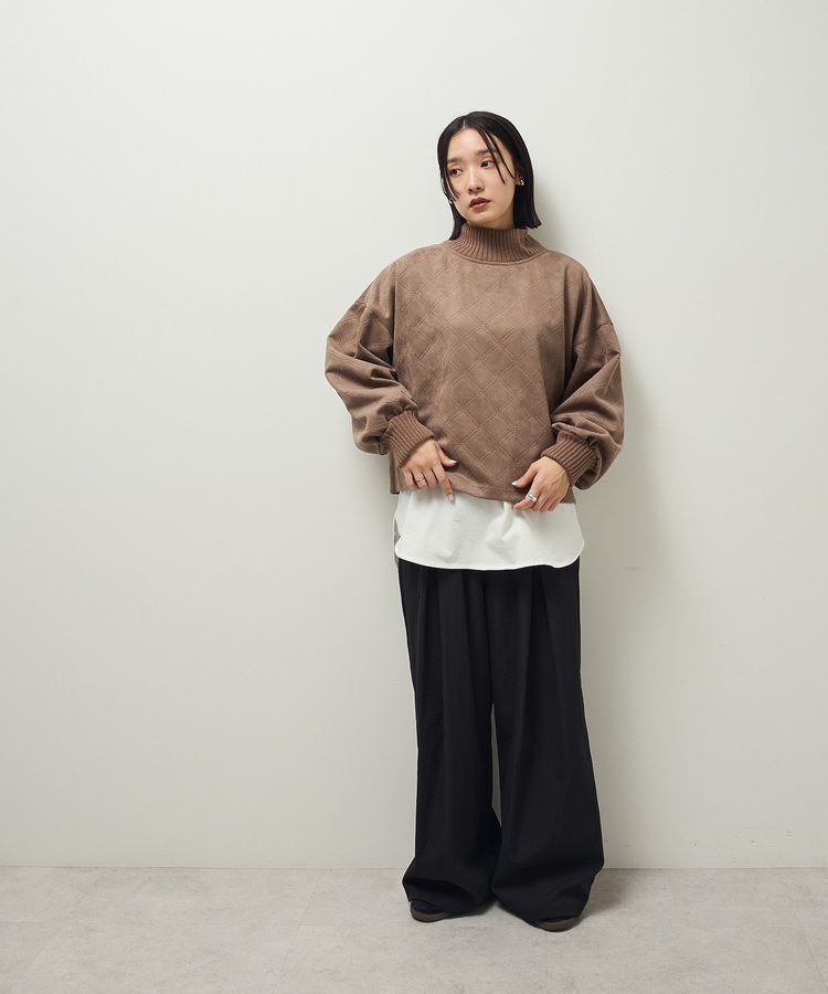 Green Parks「【WEB限定】裾ラウンドホワイトインナー」|Tシャツ・カットソー|