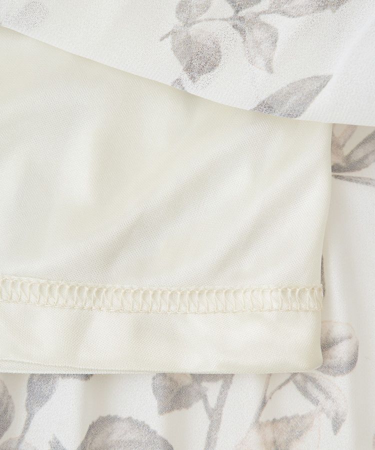 YECCA VECCA「ヴィンテージフラワー柄プリーツワンピース」|ワンピース|