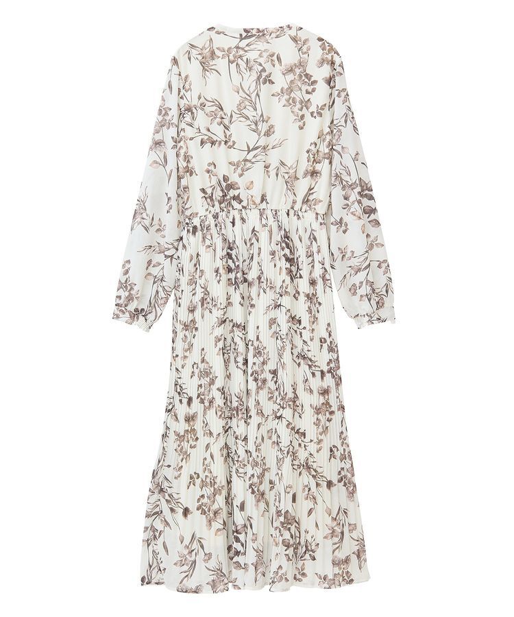 YECCA VECCA「ヴィンテージフラワー柄プリーツワンピース」|ワンピース|