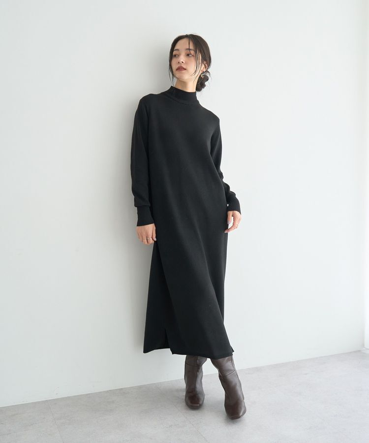 YECCA VECCA「【2点SET】バルーンキャミ付きニットワンピース」|ワンピース|