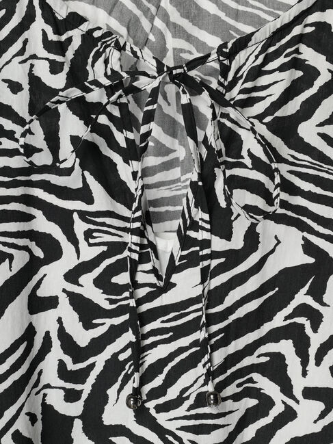 GARAGE OF GOOD CLOTHING「ゼブラ柄ハーフスリーブワンピース」|ワンピース|