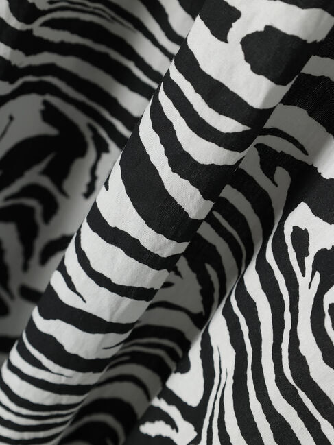 GARAGE OF GOOD CLOTHING「ゼブラ柄ハーフスリーブワンピース」|ワンピース|