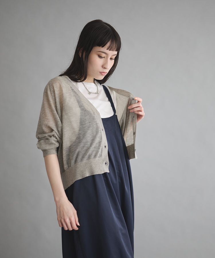 GARAGE OF GOOD CLOTHING「シアーVネックカーディガン」|カーディガン|