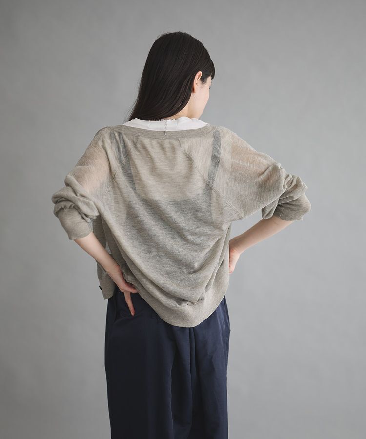 GARAGE OF GOOD CLOTHING「シアーVネックカーディガン」|カーディガン|