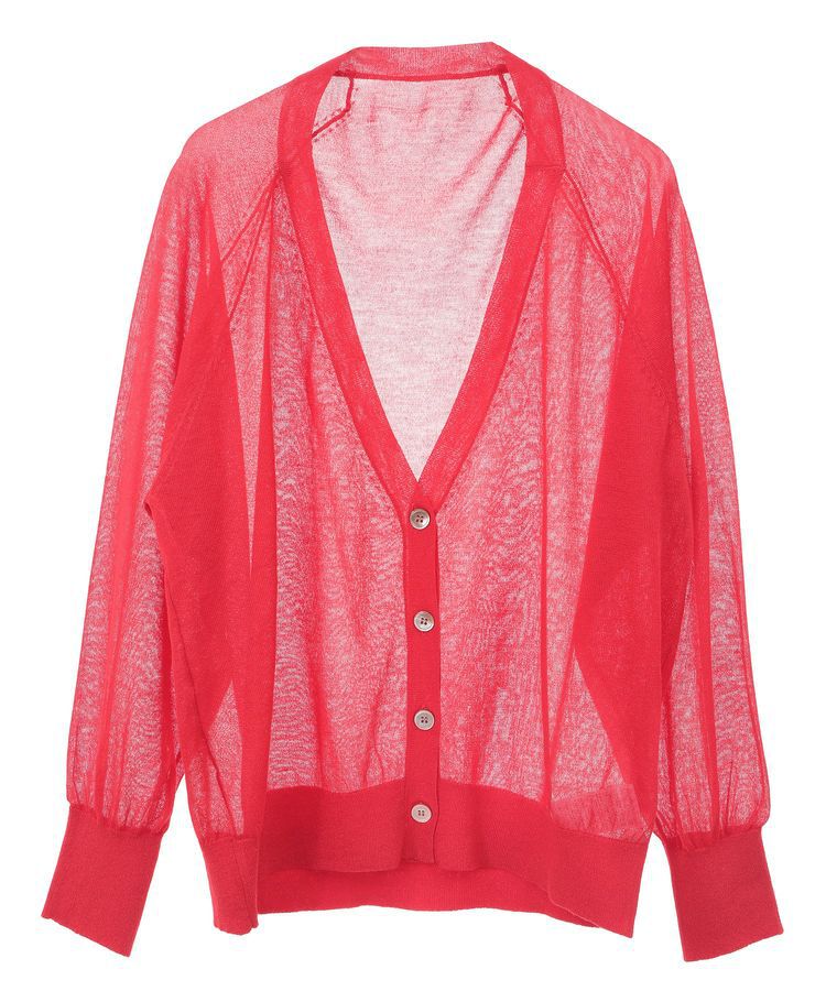 GARAGE OF GOOD CLOTHING「シアーVネックカーディガン」|カーディガン|