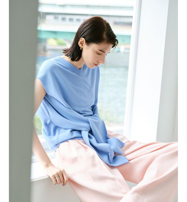 allureville「スラッシュアーム2WAY プルオーバー」|ニット・セーター|