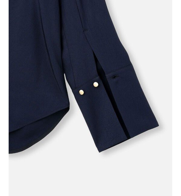 allureville「フリュイドオーバーラップブラウス」|シャツ・ブラウス|