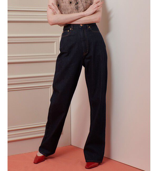 LOULOU WILLOUGHBY「【LOULOU WILLOUGHBY】ボーイフレンドデニムパンツ」|デニム|
