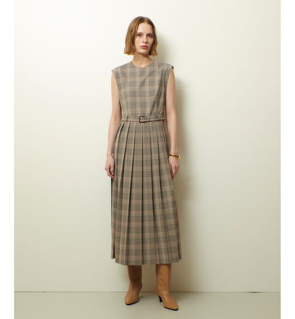 allureville「サイドスリットプリーツロングワンピース」|ワンピース|