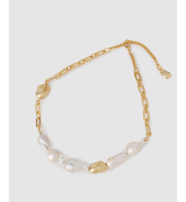 allureville「淡水パールチェーンネックレス」|ネックレス|