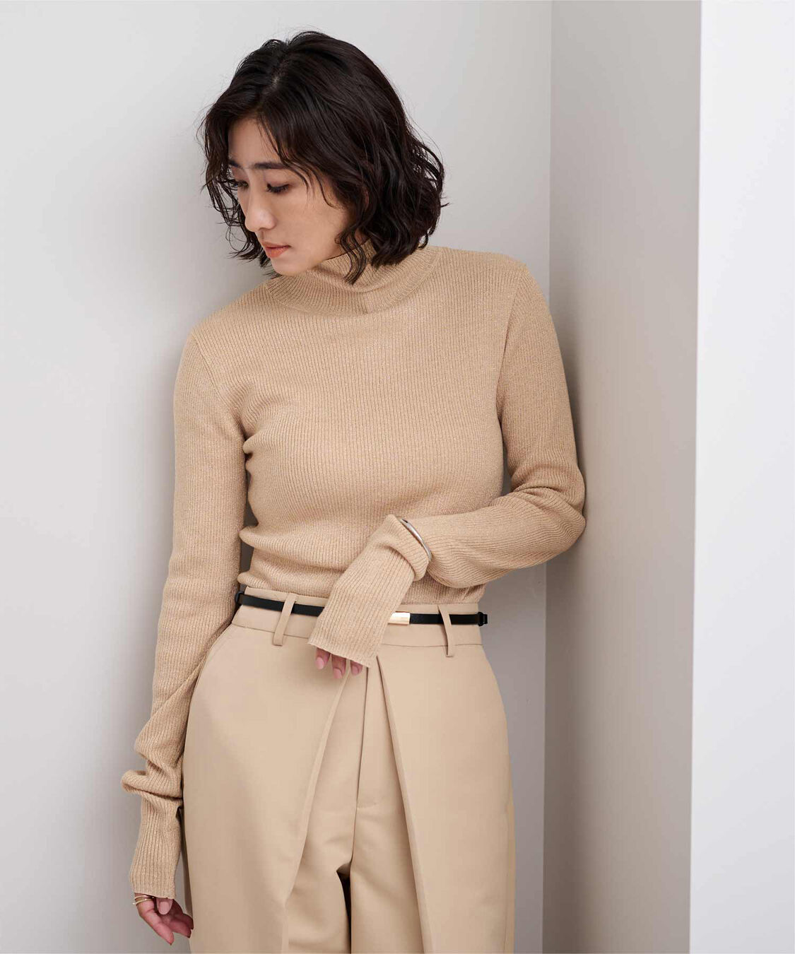 ur's「ウールブレンドハイネックリブニット」|ニット・セーター|