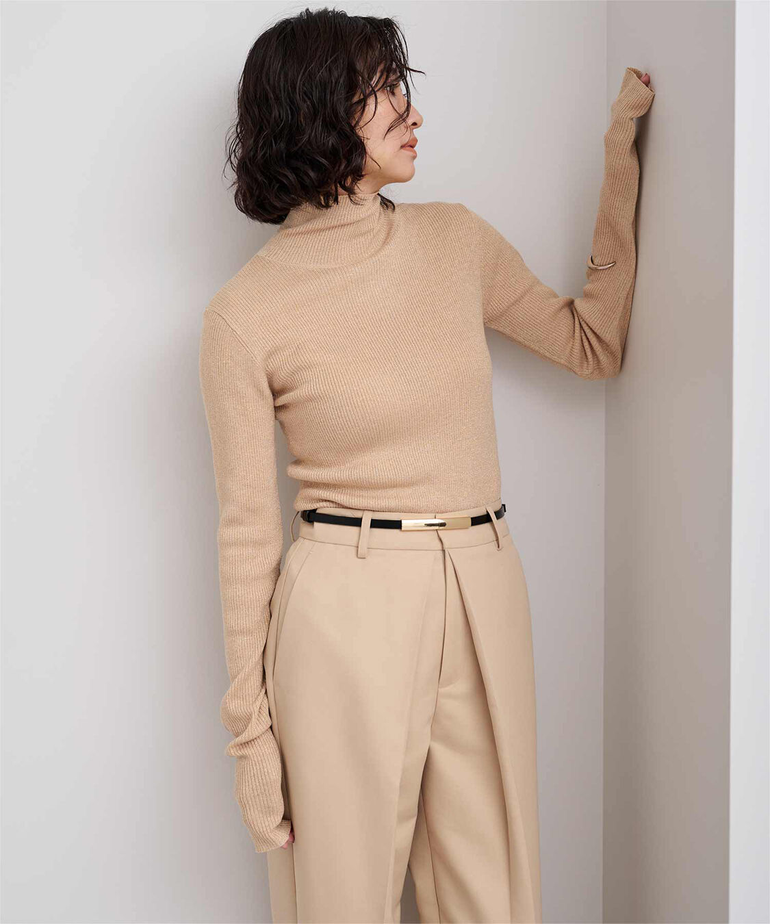 ur's「ウールブレンドハイネックリブニット」|ニット・セーター|