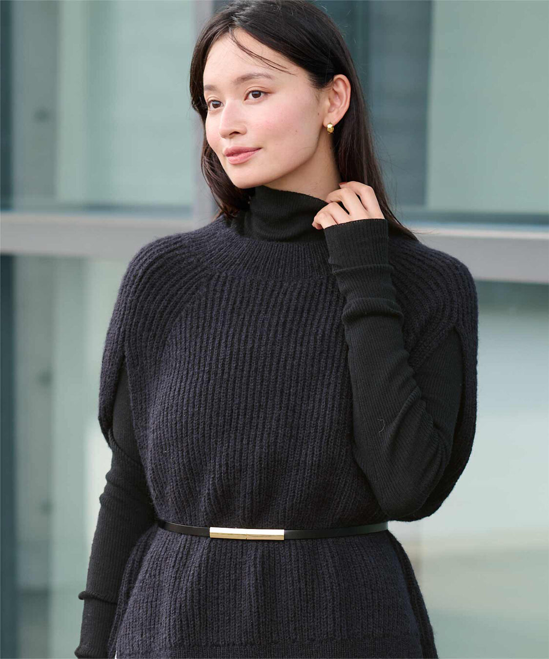 ur's「ウールブレンドハイネックリブニット」|ニット・セーター|