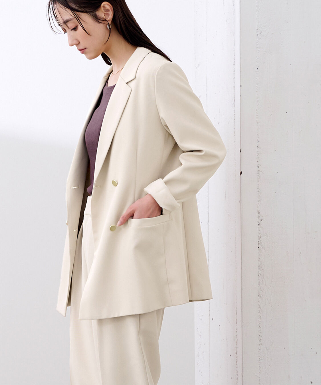 ur's「テーラードダブルブレストジャケット」|テーラードジャケット|